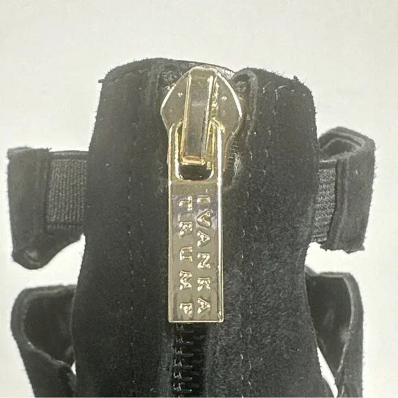 Ivanka Trump Marjory Black Open Toe Caged Booties - Marjory Stretch High-Heel 9M - Picture 5 of 12